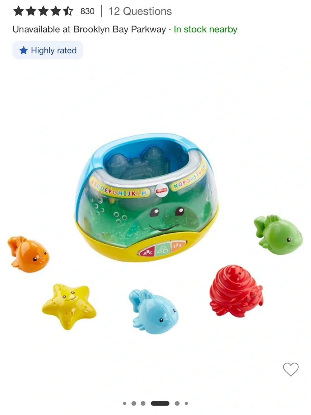 Fisher-Price Laugh and Learn Magical Lights Fishbowl